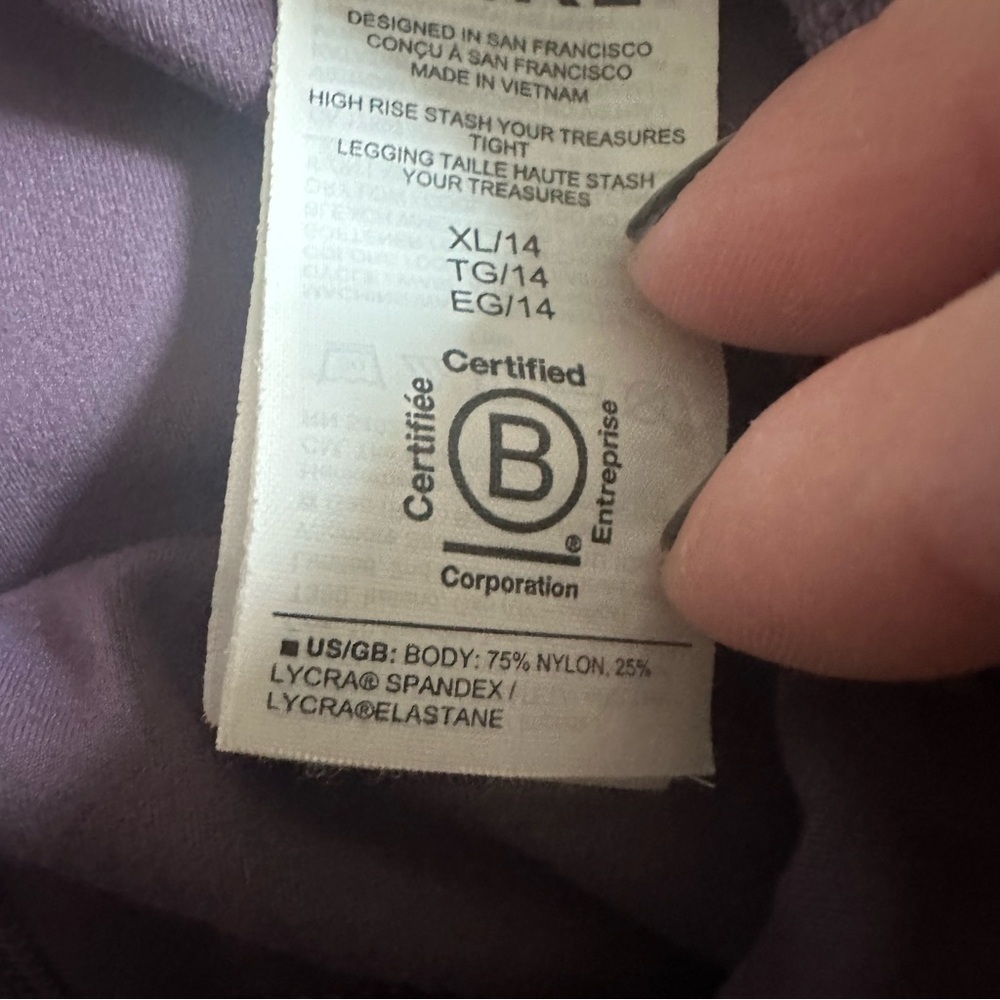 Athleta Girl High Rise Stash Your Treasures Legging 
XL/14 - Picture 13 of 17